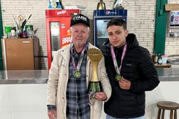 1&ordm; lugar &ndash; Serra Grande B &ndash; Schumacker e Alisson.