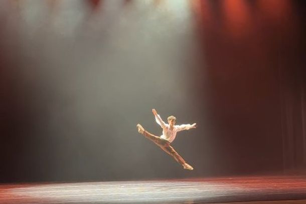 Bailarino Ant&ocirc;nio Dias se apresentando no Festival Sul em Dan&ccedil;a