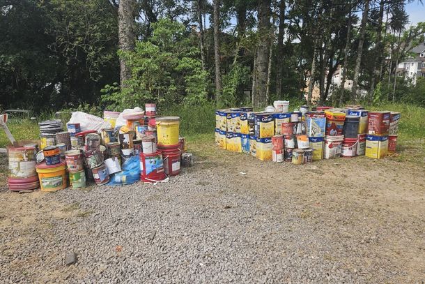 Nova Petr&oacute;polis promove coleta de latas de tinta vazias nos dias 23 e 24 de outubro