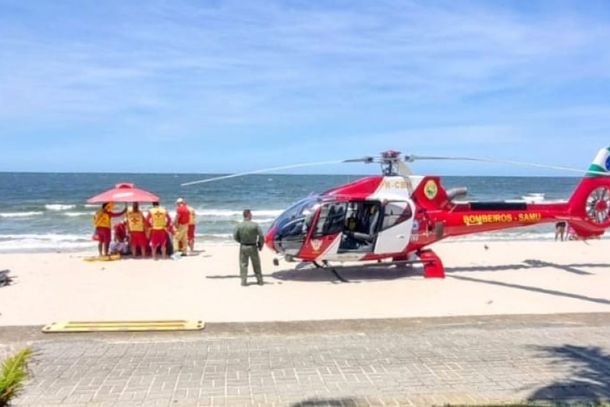 Homem é Resgatado Em Estado Grave De Afogamento Na Praia Central 5919