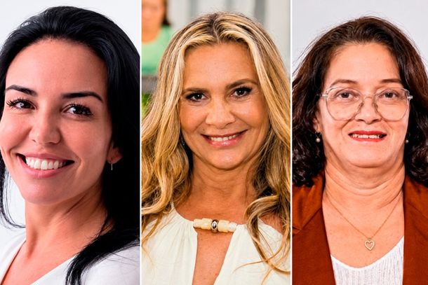 Adriana Corr&ecirc;a Fontes (Uni&atilde;o) / Sandra Bertipaglia (Podemos) / Maria da Silva Batista (Progressista)