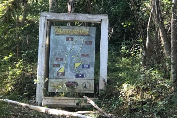 Mapa tur&iacute;stico do Parque Ecol&oacute;gico, 2022.