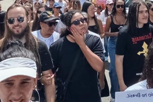 Caminhada realizada em 14 de mar&ccedil;o em protesto pelo feminic&iacute;dio de Francielli Santos em Ibaiti.