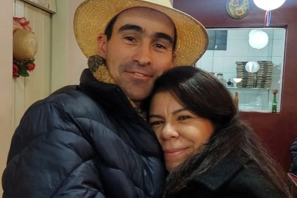 Helinho, que inspirou a cria&ccedil;&atilde;o da Doralice, com a esposa Nieli