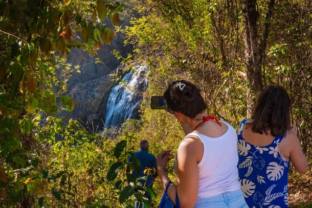 Chegada da cachoeira Maria Augusta