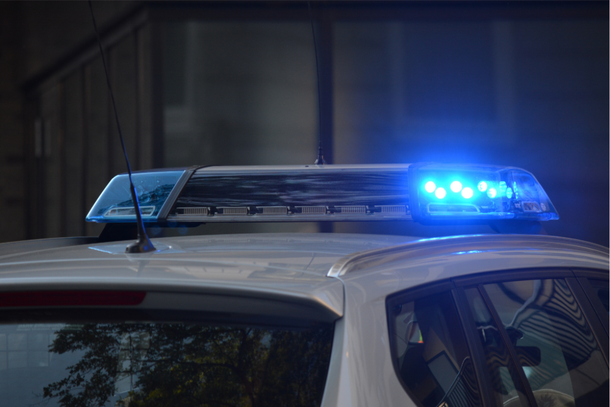 Sirene de carro de pol&iacute;cia
