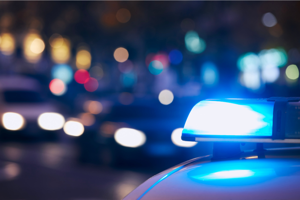 Sirene de carro de pol&iacute;cia