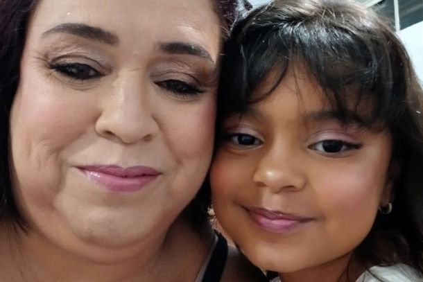 M&aacute;rcia e a filha Helena
