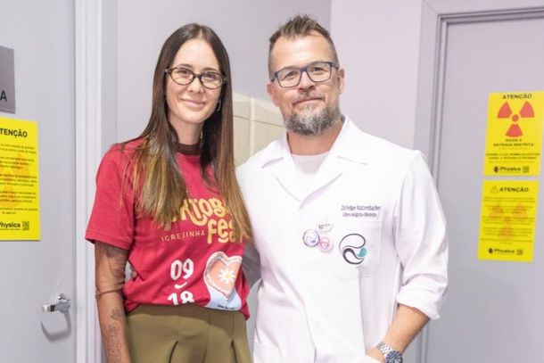 Pretha Kullmann e Dr. Felipe Matzenbacher.