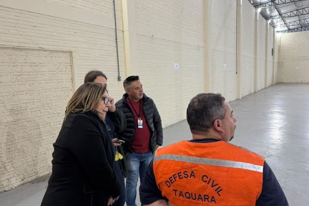 Centro de Acolhimento e Prote&ccedil;&atilde;o Social &eacute; um espa&ccedil;o criado pela Prefeitura de Taquara para abrigar, se necess&aacute;rio, pessoas atingidas pelas inunda&ccedil;&otilde;es dos rios.