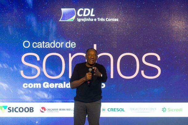 Geraldo Rufino inspira e emociona o p&uacute;blico na palestra realizada em Igrejinha