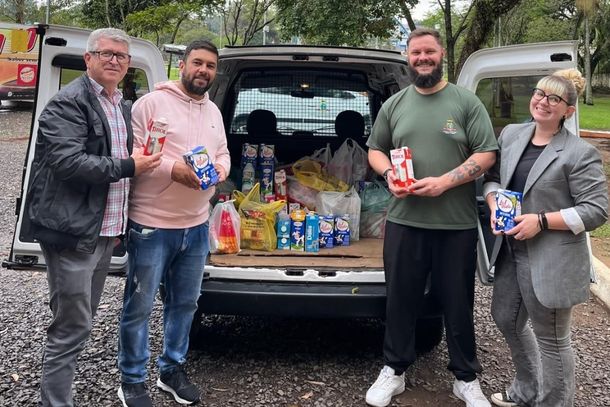 Mais de 500 litros de leite s&atilde;o arrecadados em campeonatos esportivos de Taquara