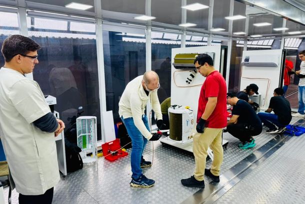 Carreta do Saber inicia curso de instala&ccedil;&atilde;o e manuten&ccedil;&atilde;o de ar-condicionado em Taquara