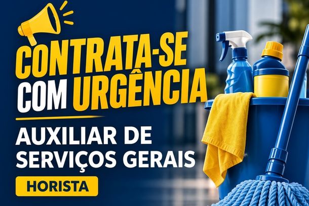 Contrata-se urgente auxiliar de servi&ccedil;os gerais em Ipatinga