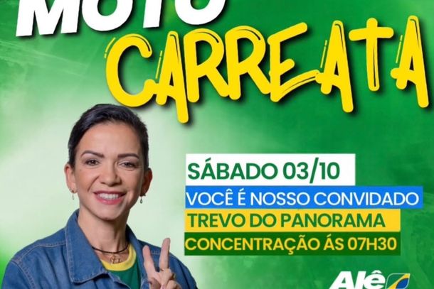 Al&ecirc; Silva realiza moto carreata por diversos bairros de Ipatinga neste s&aacute;bado