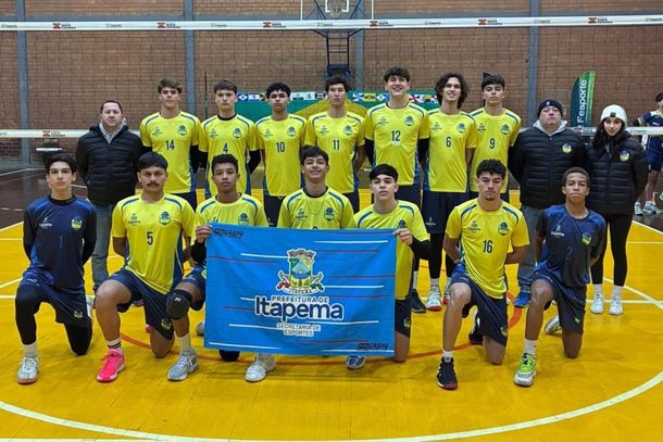 Com duas vit&oacute;rias no voleibol, Itapema segue forte nos Joguinhos Abertos