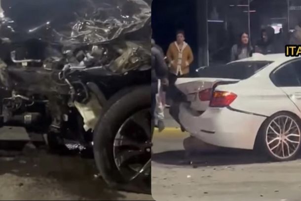 Acidente entre dois carros em Itapema