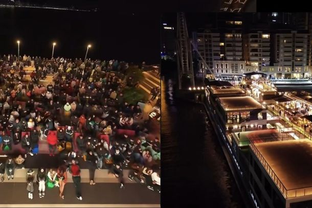 P&iacute;er Oporto re&uacute;ne grande p&uacute;blico para assistir ao jogo do Brasil em Itapema