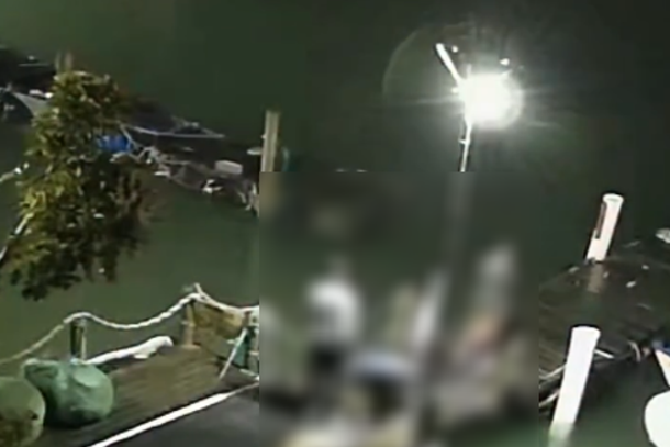 Dupla &eacute; suspeita de furtar motor de bote durante a madrugada em Porto Belo