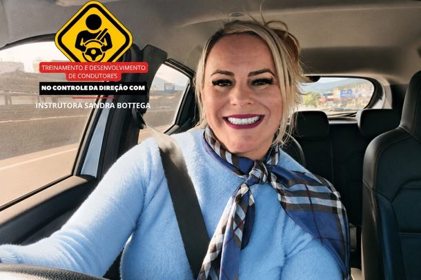 Sandra Bottega, instrutora de tr&acirc;nsito especialista