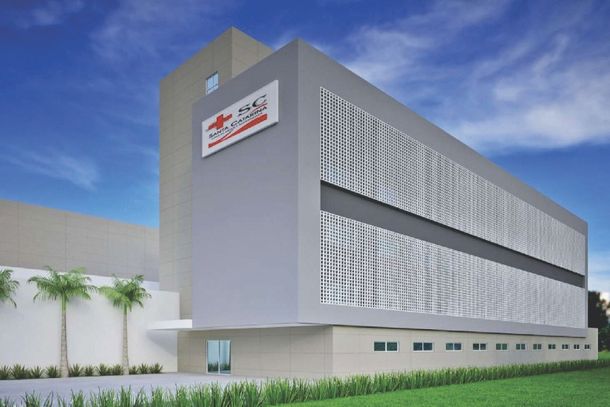 Projeto da nova estrutura do hospital.