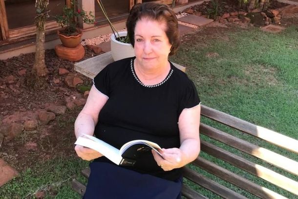 Maria Christina come&ccedil;ou a escrever o livro em 2019.