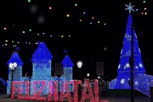 Em Loanda, o Papai Noel chegou no s&aacute;bado (13).