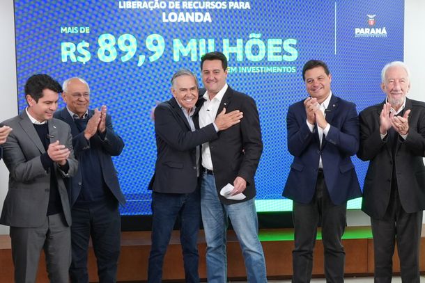 Prefeito Z&eacute; Maria esteve com Ratinho Junior em Curitiba.