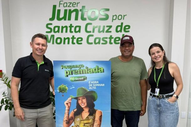 O associado Devair Ribeiro de Santa Cruz de Monte Castelo-PR foi um dos primeiros sorteados este ano