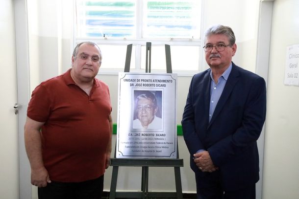 Diretor presidente do Instituto Faceres, Toufic Anbar Neto e o prefeito Edson Antonio Ermenegildo