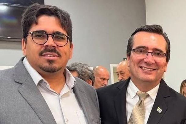 Presidente do Diret&oacute;rio Municipal do Republicanos de Mirassol, Daniel Kruschewsky, e o vice-prefeito de Mirassol, Beto Feres