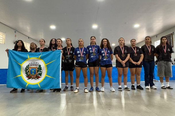 Mirassol campe&atilde; no feminino do t&ecirc;nis de mesa