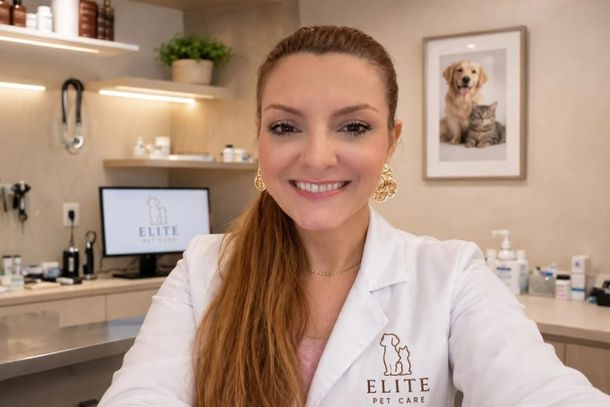 Dra. Mait&ecirc; Benito &eacute; m&eacute;dica-veterin&aacute;ria da Elite Pet Care, em S&atilde;o Jos&eacute; do Rio Preto