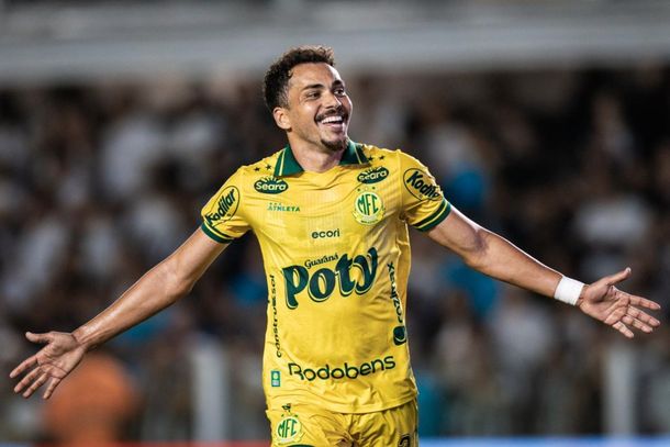 Eduardo comemora o gol do Mirassol