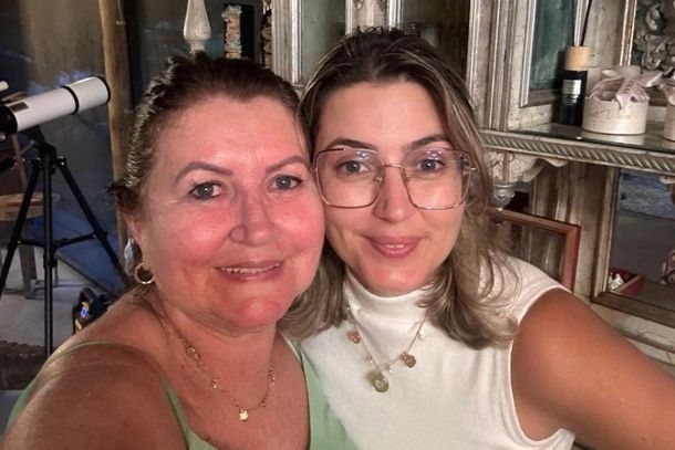 Suely com a filha Duda