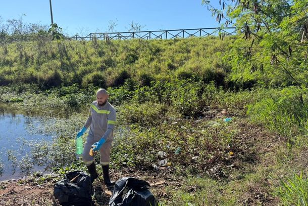 Sanessol recolhe 116 kg de lixo no bairro Mais Parque em Mirassol