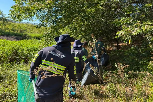 Sanessol recolhe 116 kg de lixo no bairro Mais Parque em Mirassol