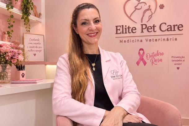 Dra. Mait&ecirc; Benito &eacute; m&eacute;dica-veterin&aacute;ria da Elite Pet Care, em S&atilde;o Jos&eacute; do Rio Preto