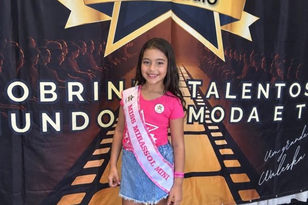 Na categoria Mirim, Helena disputou a faixa com outras cinco meninas e levou a melhor, garantindo tamb&eacute;m a classifica&ccedil;&atilde;o para a final do Miss S&atilde;o Paulo Teen Infantil
