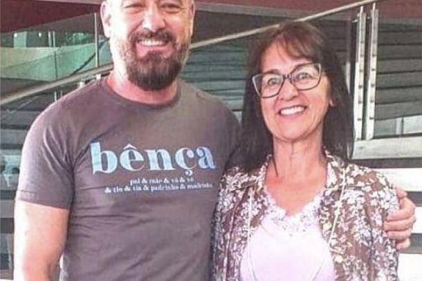 Secret&aacute;rio de Estado de Cultura e Turismo, Le&ocirc;nidas Oliveira e a Diretora de Cultura de Juruaia, Ozana Oliveira.