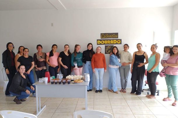 PSF Rio Claro: Roda de conversa com as gestantes.
