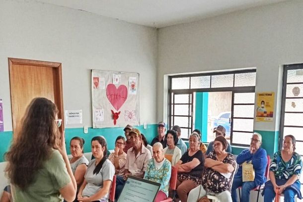 Palestra para usu&aacute;rios da UBS em Nova Resende