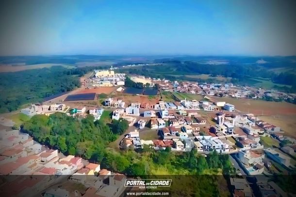 Vista a&eacute;rea da cidade de Nova Resende
