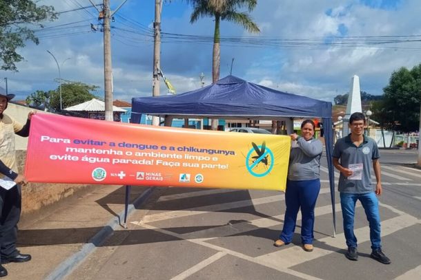 Blitz educativa em Nova Resende realizada em novembro passado.