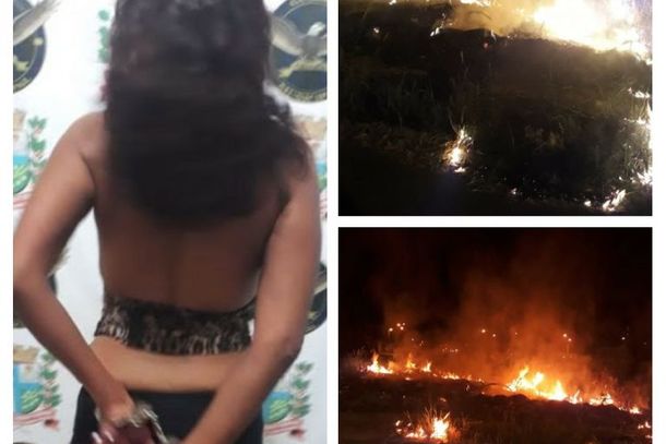 A mulher proferiu palavr&otilde;es e agrediu os guardas no momento em que recebeu voz de pris&atilde;o.