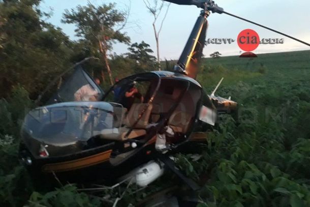 Queda da aeronave foi por volta das 19h30 desta sexta-feira (13).