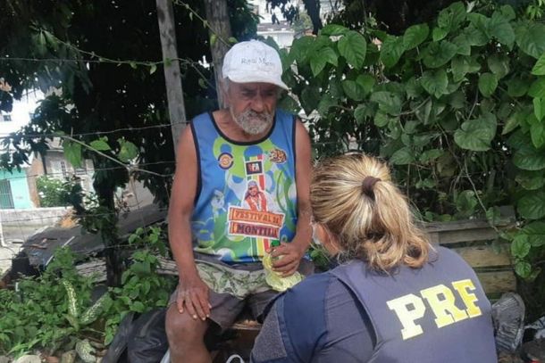PRF busca informa&ccedil;&otilde;es sobre familiares do idoso encontrado em situa&ccedil;&atilde;o de risco.