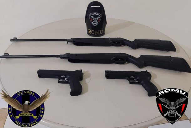 Armas foram encaminhadas &agrave; delegacia de Paranava&iacute;, juntamente com o propriet&aacute;rio.
