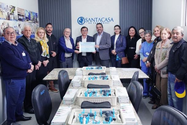 Santa Casa de Paranava&iacute; recebe equipamentos ortop&eacute;dicos doados por meio do Rotary, com impacto direto em cirurgias via SUS
