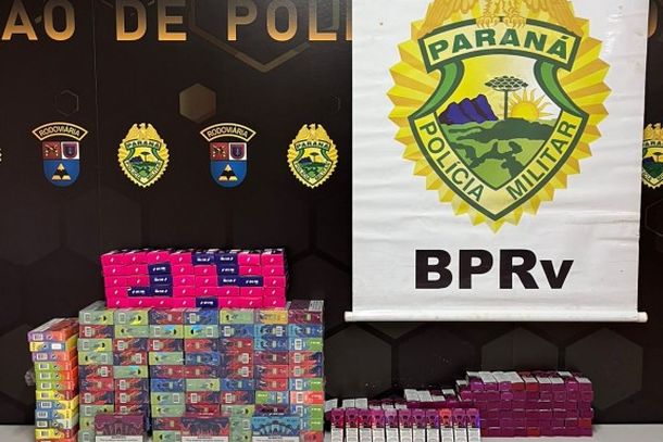 PRE apreende 568 cigarros eletr&ocirc;nicos durante abordagem em Doutor Camargo